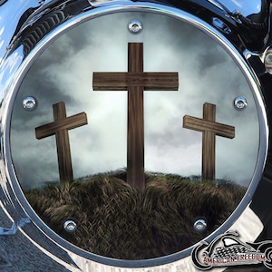 Harley Davidson Custom Made Derby Cover lub osłona rozrządu (Twój wybór) Do wszystkich Big Twin, Twin Cam, Milwaukee 8 i Sportster - 3 Crosses