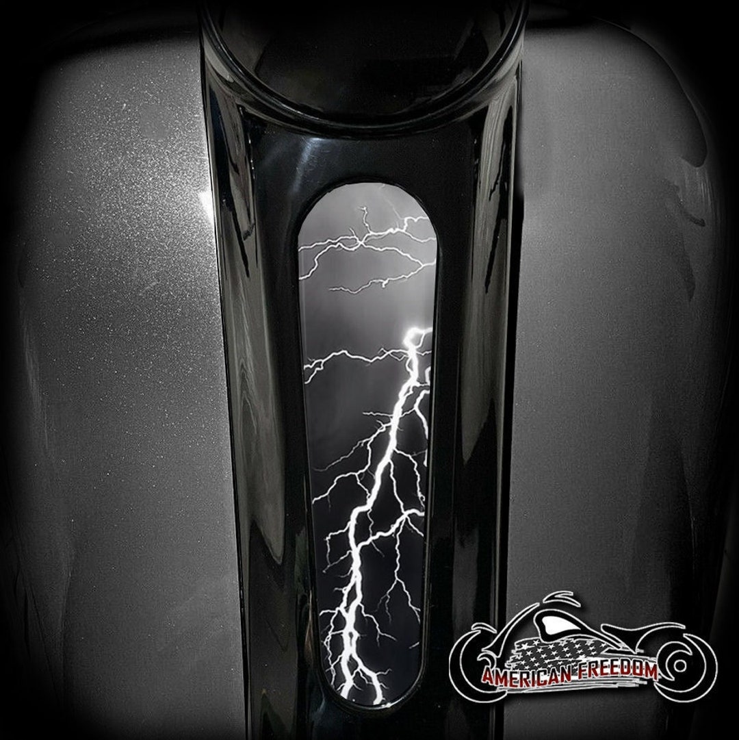 Kustom Cycle Parts Premium Aftermarket Pinstriped Metal Dash Panel Console Insert Fits 2008 2020 Street Glides 2010 2020 Road Glides Easy Install