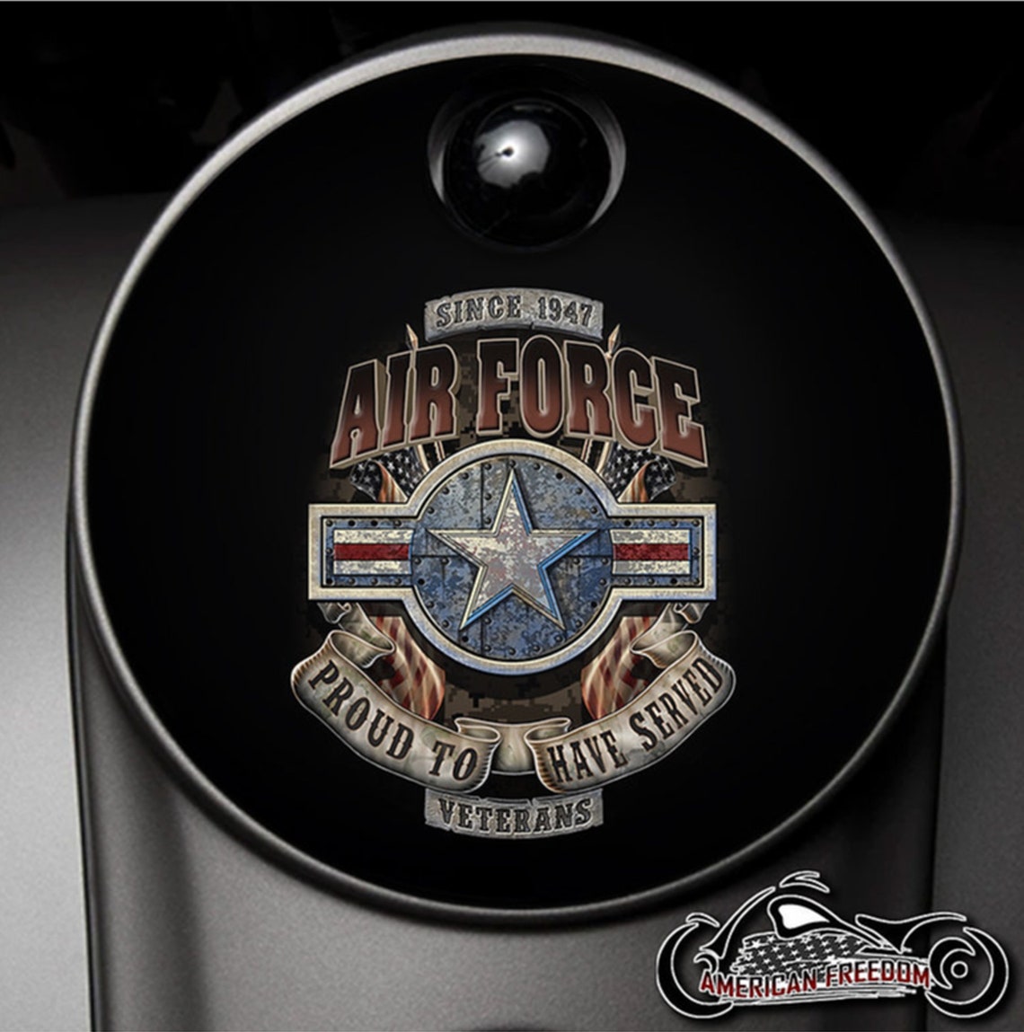 custom harley davidson fuel door