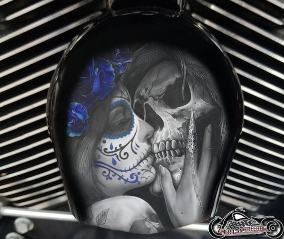 Harley Davidson Custom Made COWBELL HORN COVER- for Big Twin, Twin