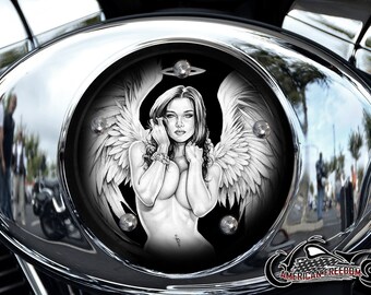 Nude Angel Harley Davidson Derby Cover - Etsy