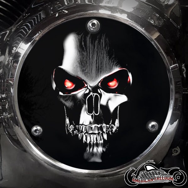 Custom V-Twin Derby Cover Fits Harley Davidson Genuine B**CH Black Custom V-Twin Derby Cover Fits Harley Davidson Genuine B**CH Black