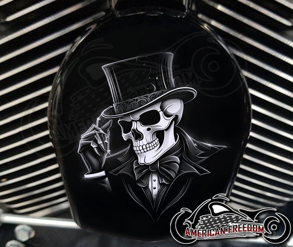 Harley Davidson Custom Made COWBELL HORN COVER- for Big Twin, Twin