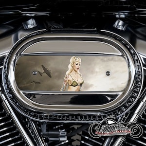 Harley Davidson Custom Made M8 Ventilator Aluminum Air Cleaner Insert - 114 & 117 Milwaukee 8 - Blonde Bomber