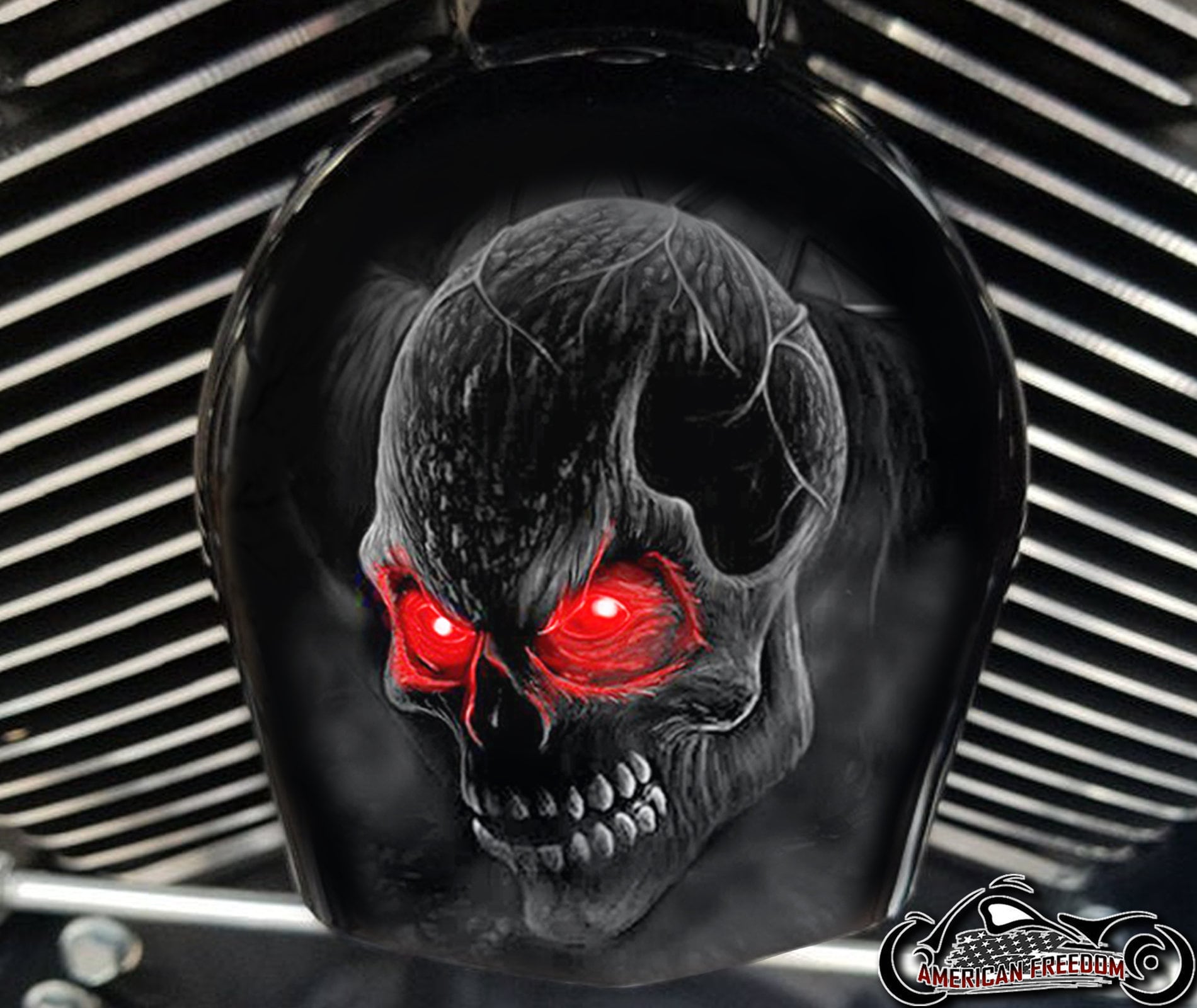 Harley Davidson Custom Made COWBELL HORN COVER- for Big Twin, Twin