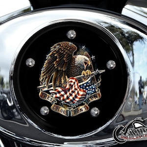 Harley Davidson Custom Made V Twin Cam Air Cleaner Insert & Mounting Kit - Colors Don&#39;t Run