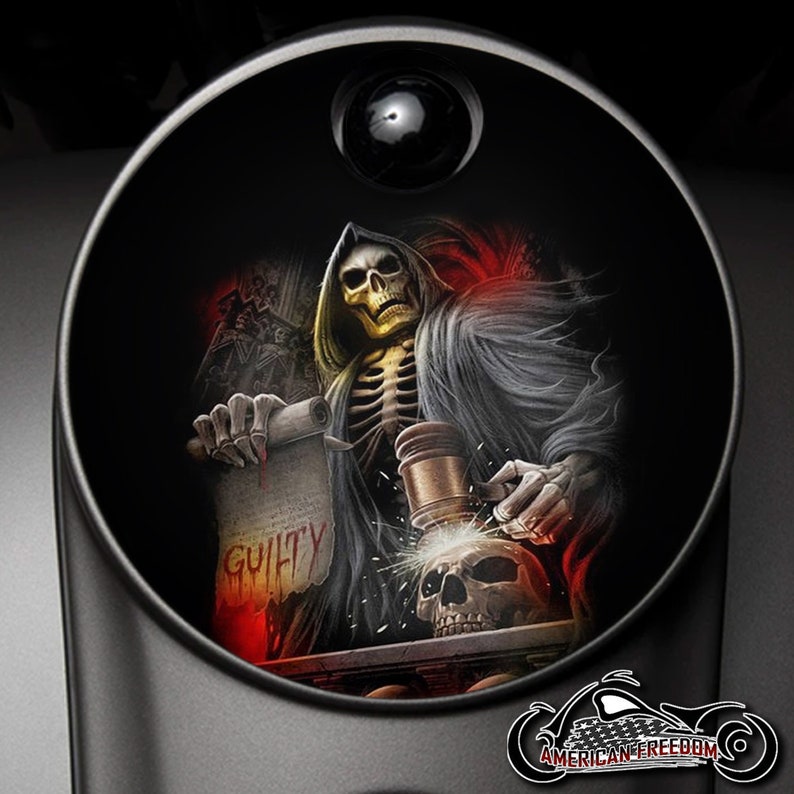 custom harley davidson fuel door