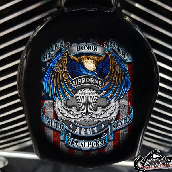 Army Horn Cover Harley Davidson Etsy