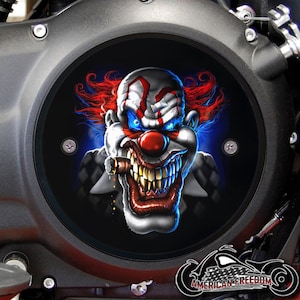 Victory Motorcycles Custom Derby Cover - Cigar Clown