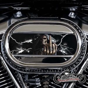 Harley Davidson Custom Made M8 Ventilator Aluminum Air Cleaner Insert - 114 & 117 Milwaukee 8 - MF Reaper