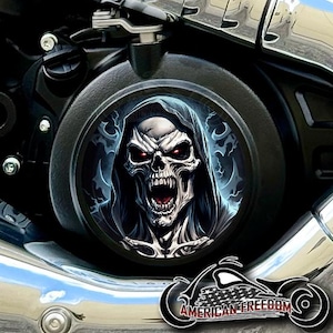 2025+ Indian Motorcycles Scout Custom Derby Cover - Vampire Reaper