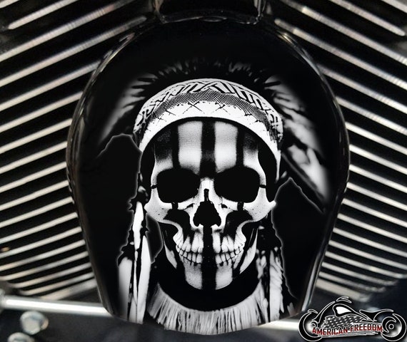 Harley Davidson Custom Made COWBELL HORN COVER- for Big Twin, Twin