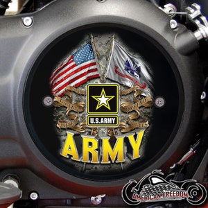 Victory Motorcycles Custom Derby Cover - Army This We&#39;ll Defend