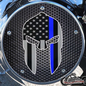 Harley Davidson Custom Made Derby Abdeckung oder Timing Abdeckung (Ihre Wahl) Für alle Big Twin, Twin Cam, Milwaukee 8 & Sportster - Spartan Flag