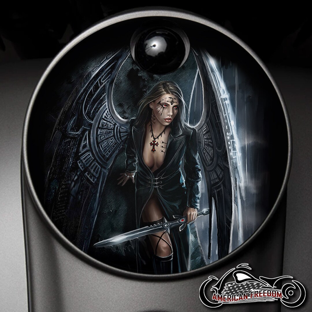 custom harley davidson fuel door