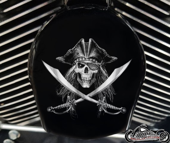 Harley Davidson Custom Cowbell Horn Cover Fits Big Twin, Twin Cam