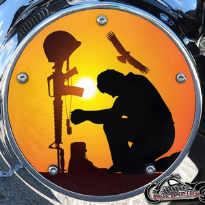 Harley Davidson Custom Made Derby Deckel oder Steuerdeckel (Ihre Wahl) Für alle Big Twin, Twin Cam, Milwaukee 8 & Sportster - Military