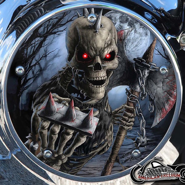 Harley Davidson Custom Made Derby Cover or Timing cover (Your choice) For all Big Twin, Twin Cam, Milwaukee 8 & Sportster - Spike Reaper