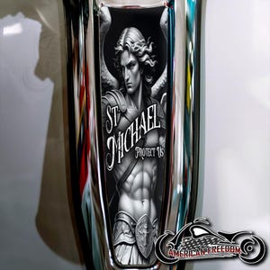 Harley Davidson Custom Made Dash Insert for 2024+ Street Glide & Road Glide Standard - St Michael Protect Us