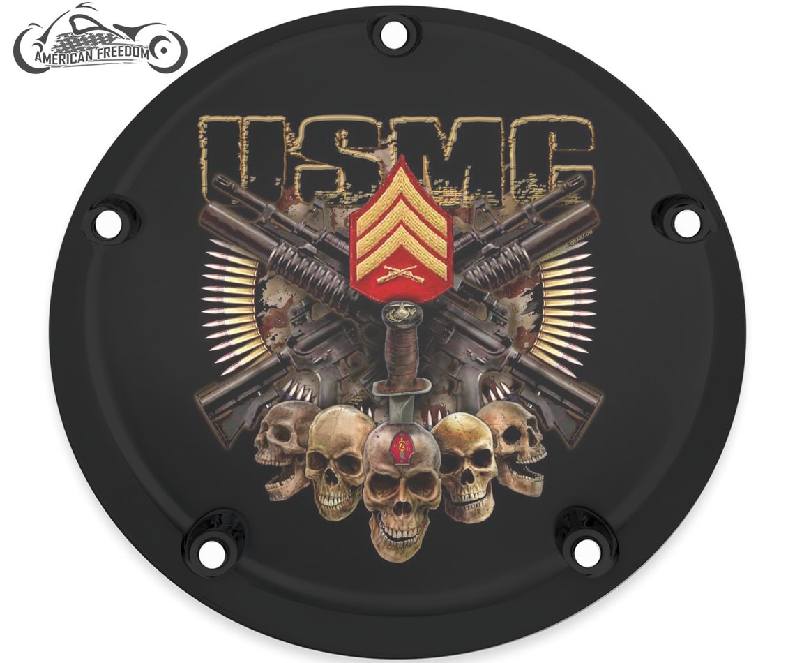 Harley Davidson Custom Made Derby Cover or Timing cover USMC Etsy