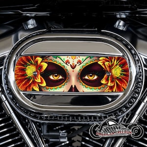 Harley Davidson Custom Made M8 Ventilator Aluminum Air Cleaner Insert - 114 & 117 Milwaukee 8 - DOTD Blossoms