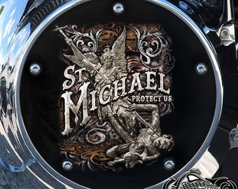 Harley Davidson Custom Made Derby Cover or Timing cover (Your choice) For all Big Twin,Twin Cam,Milwaukee 8 & Sportster Saint ST Michael