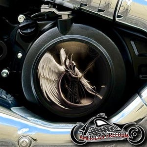 2025+ Indian Motorcycles Scout Custom Derby Cover - Angel of Death