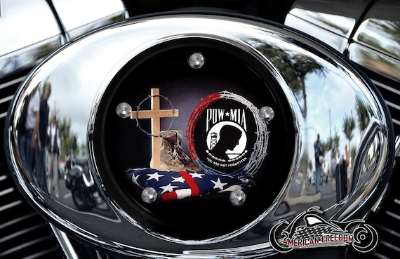 Harley-Davidson FXST-C エンブレム &ポイントカバー Harley Davidson Custom Made V Twin Cam Air Cleaner Insert