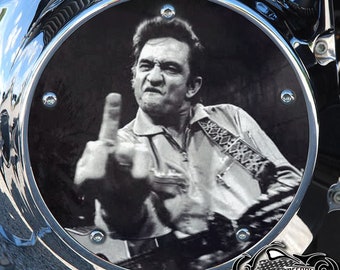 Harley Davidson Custom Made Derby Cover or Timing cover (Your choice) Big Twin, Twin Cam, Milwaukee 8 & Sportster Johnny Cash