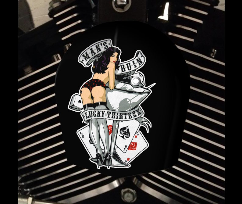 Harley Davidson Custom Made COWBELL HORN COVER for Big Twin Etsy