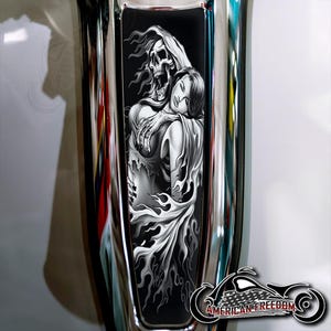 Harley Davidson Custom Made Dash Insert for 2024+ Street Glide & Road Glide Standard - Reaper Lover