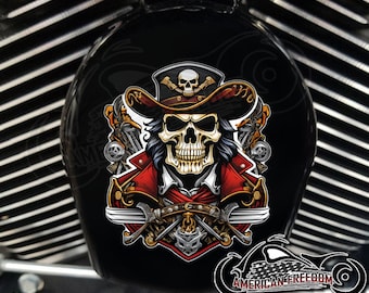 Harley Davidson Custom Made COWBELL HORN COVER- for Big Twin, Twin
