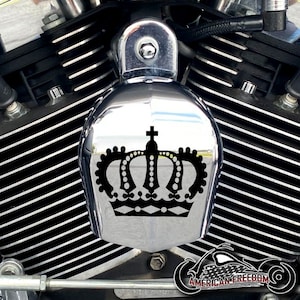 Harley Davidson CHROME Custom Made Horn Cover - Crown