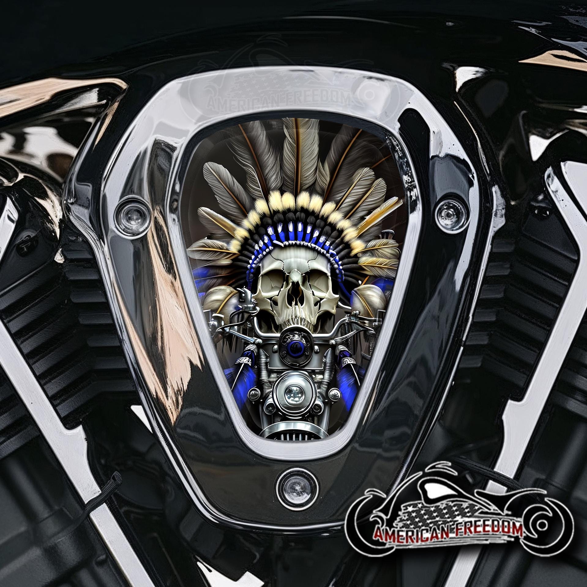 Indian Challenger Pursuit Powerplus Aluminum V Cover Inserts