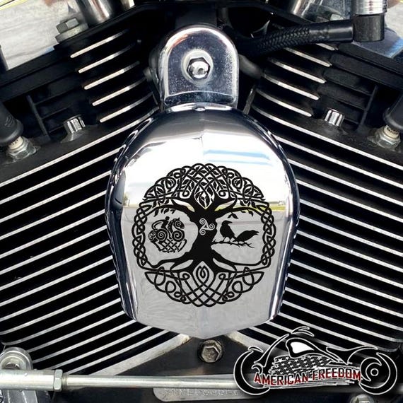 Harley Davidson CHROME Custom Made Horn Cover - Yggdrasil - Etsy