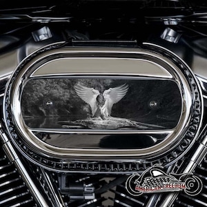 Harley Davidson Custom Made M8 Ventilator Aluminum Air Cleaner Insert - 114 & 117 Milwaukee 8 - BW Angel