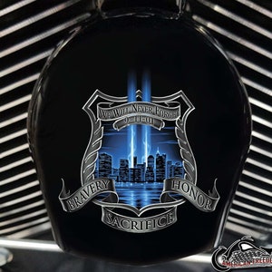 Harley Davidson Custom Made COWBELL HORN COVER-... Bravery & Honor