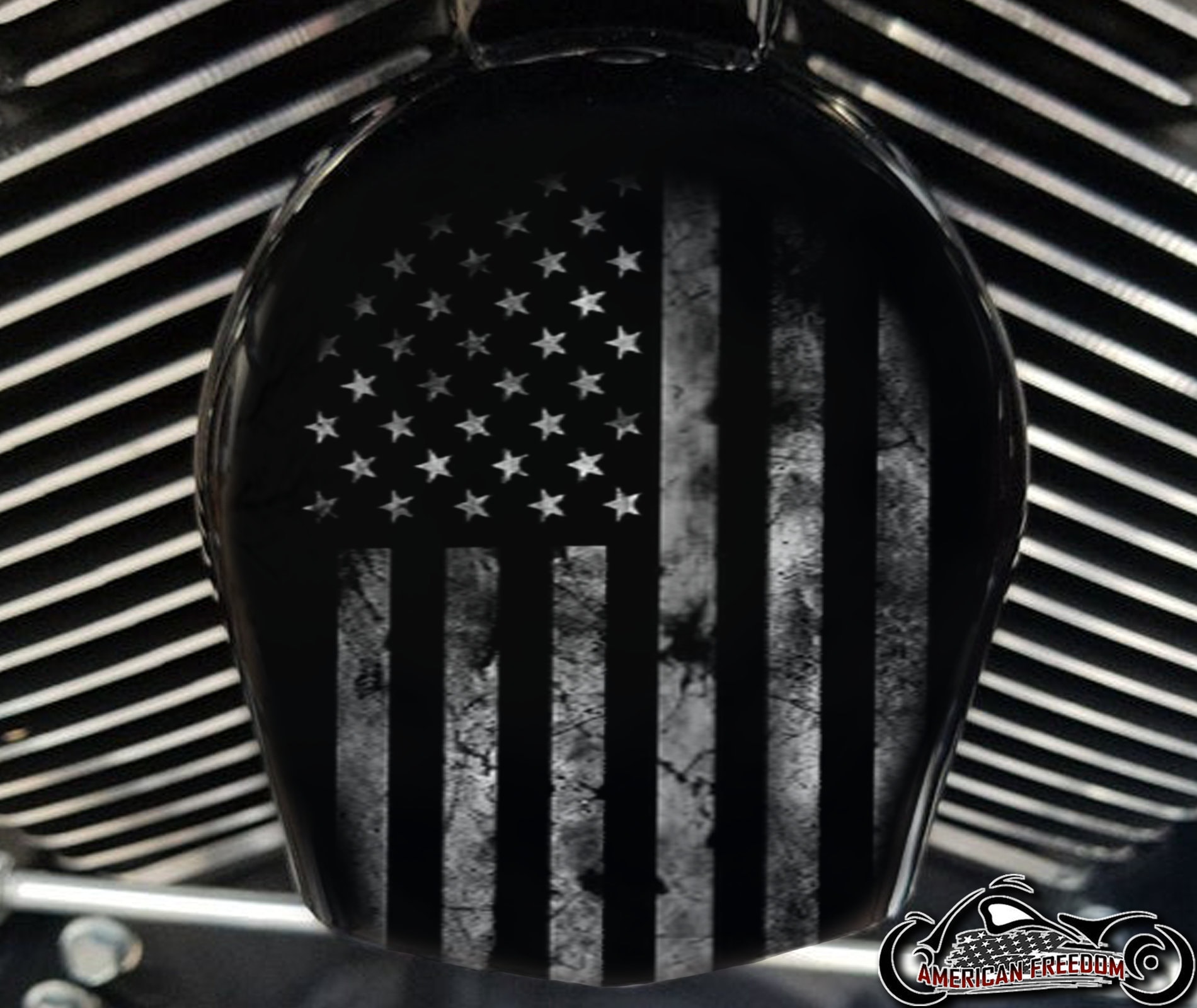 V-Twin Evil Twin Horn Cover For Harley-Davidson '92+ Models & V-Rods - USA Marine Grade Aluminum