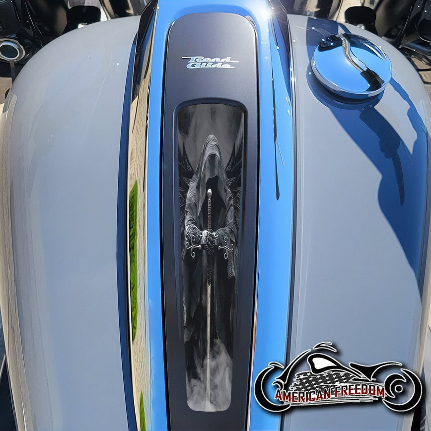 Harley Davidson Custom Made Dash Insert für 2021-2023 Street Glide & Road Glide Special/ST - Dark Angel Reaper
