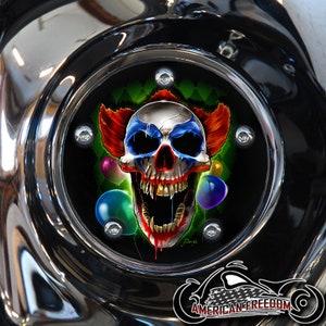 Harley Davidson Custom Made Timing / Points Cover - For all Big Twin, Twin Cam, Milwaukee 8 & Sportster Models -clown