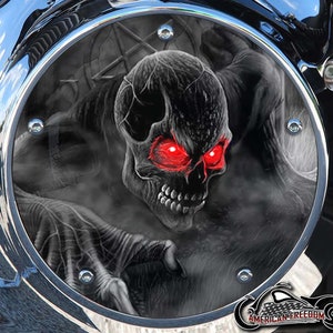 Harley Davidson Custom Made Derby Cover or Timing cover (Your choice) For all Big Twin, Twin Cam, Milwaukee 8 & Sportster - Zombie Skull