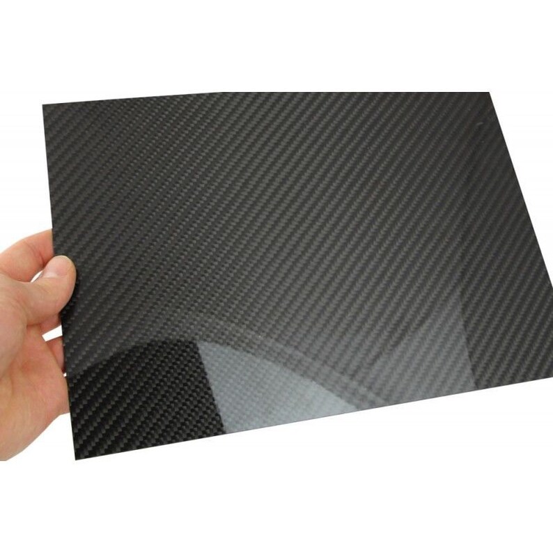 Carbon Fiber Panel Sheet Plate Board Glossy A4page Thickness 3mm Etsy
