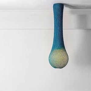 Pendant Light, Futuristic Lamp, Suspension Luminaire, Modern Hanging Lamp, Lighting Chandelier, Wabi Sabi Decor, Artistic Light, Sculptural