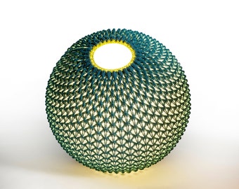 Moderne Stehlampe, gestrickter Lampenschirm, Globe Stehlampe, Nordisches Licht, Wabi Sabi Decor, Tischlampe, Korblampenschirm, Hygge Decor