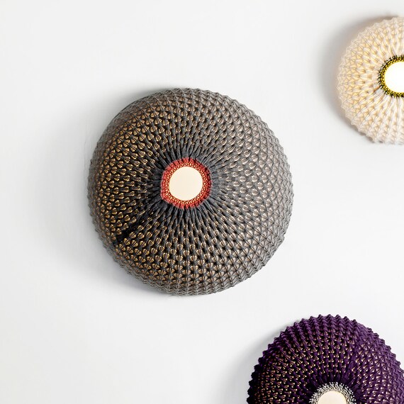 Wall Lamp Statement Lighting Knitted Light Fixture Image 0