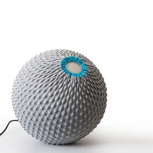 Moderne vloerlamp, gebreide vloerlampenkap, globe-vloerlamp, noords licht, decor Wabi Sabi, tafellamp, rieten lampenkap, hygge-decor afbeelding 4