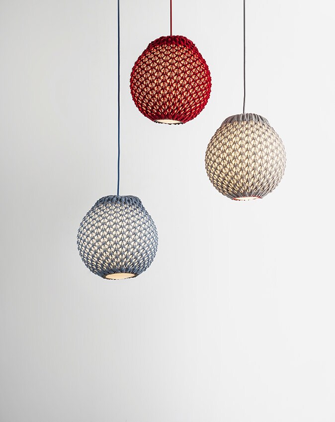 Suspension Moderne, Plafonnier Sphère, Abat-Jour Tricoté, Lampe Suspendue Au Crochet, Nordique, Lumi