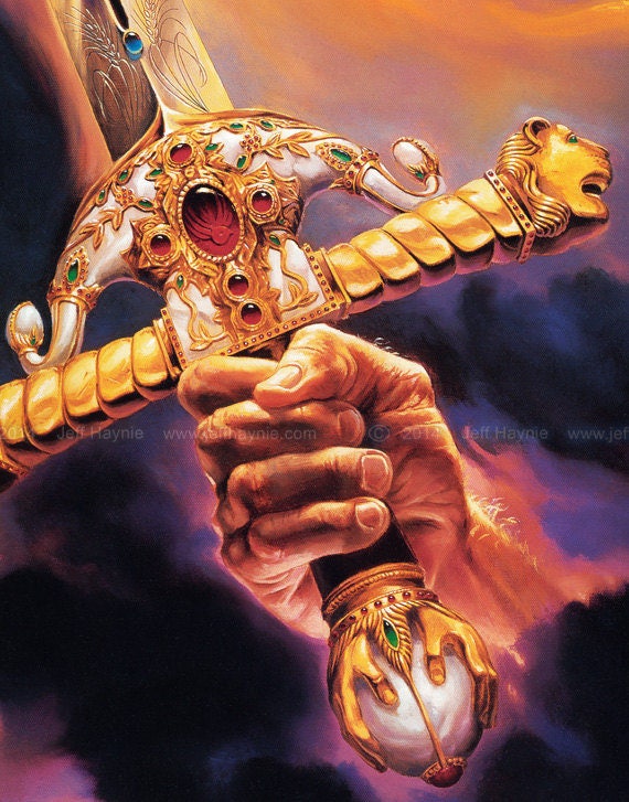 Sword of the Spirit // 11 X 14 PRINT // Christian Art print // Etsy