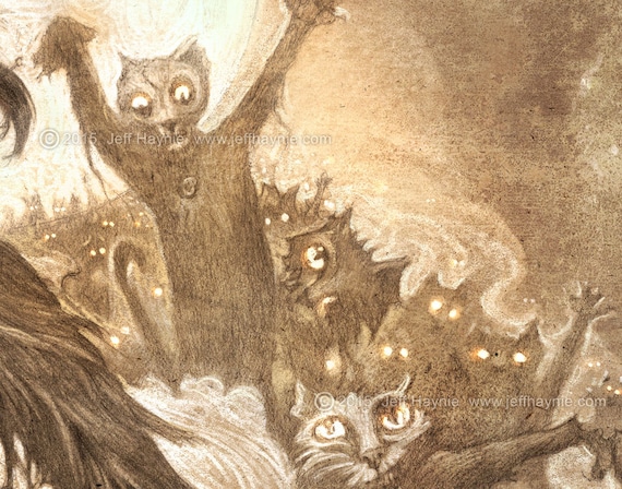 ゾンビ猫 // 11 x 14 プリント // ゾンビ // アンデッド猫