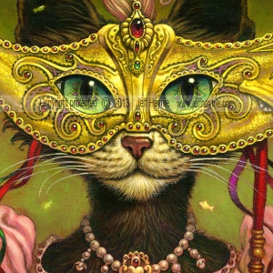 mardi gras cat print